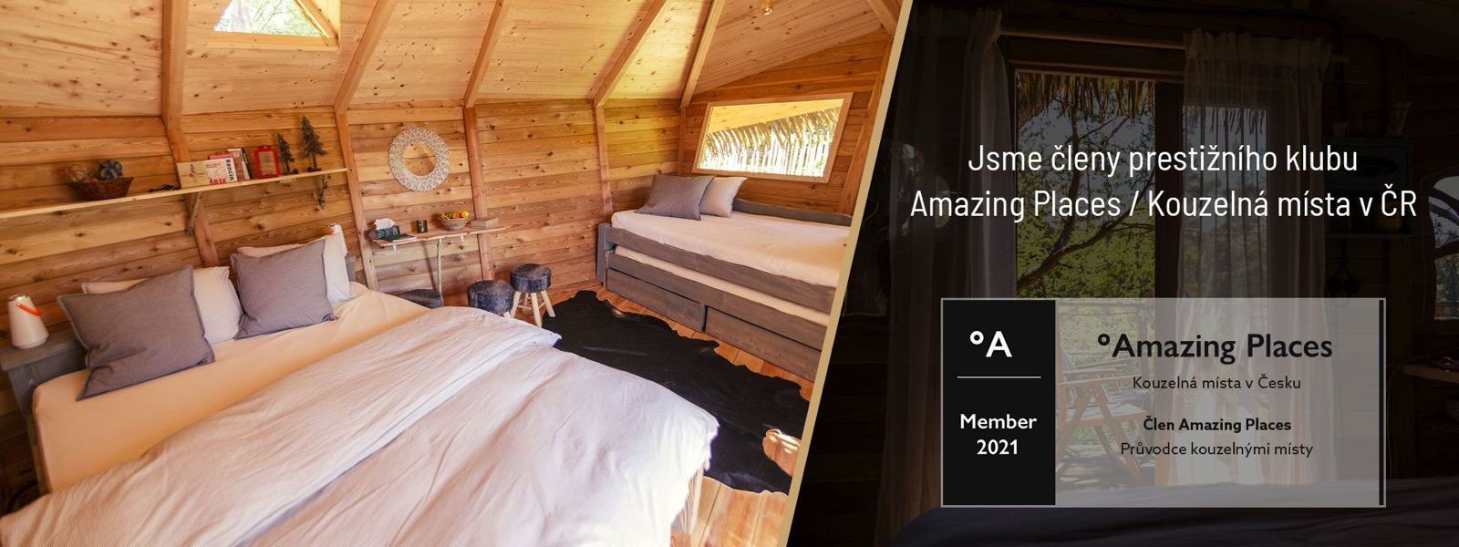 Treehouse Stvořidla – ubytování